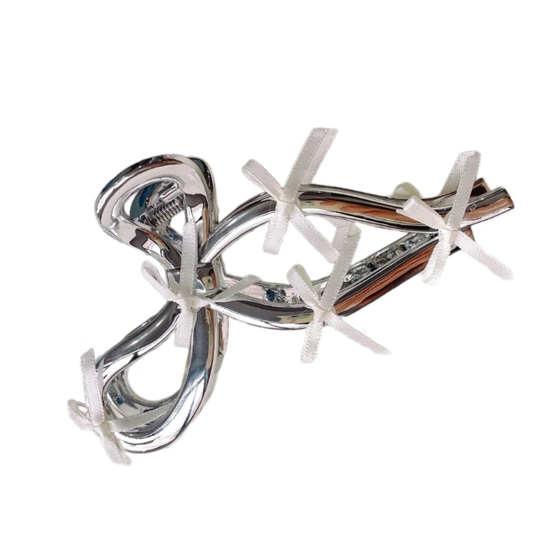 Балетная заколка для волос с лентой и бантом зажим когтями все одинаковые