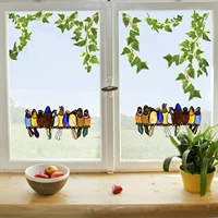 345678910 simulation bird stickers creative home decor living room wall decals for kids rooms window decorations