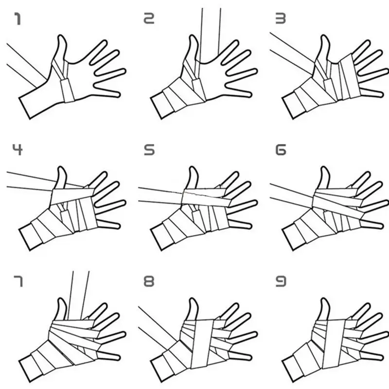 2 5 м хлопковые бандажные повязки для кикбоксинга унисекс Санда Тхэквондо Муай