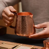 500ml pure copper latte pitcher milk jug water pots kettles hammer handcraft drinkware tableware copper water pitcher
