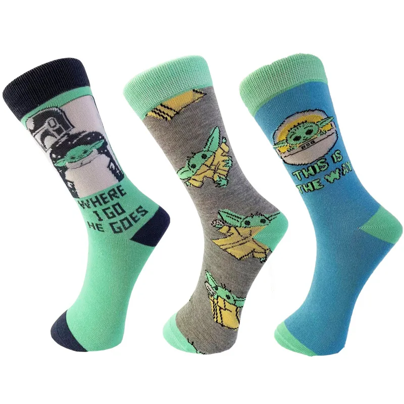 

2022The New Europe and the United States new men and women personality Yoda in the tube socks trend couple cartoon socks