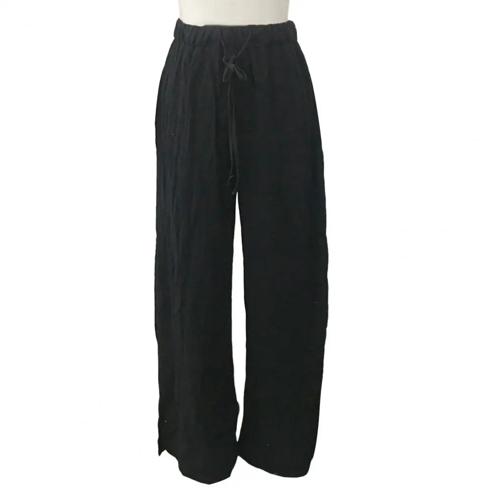 

Wear Resistant Lace-up Women Summer Solid Color Casual Pants Streetwear