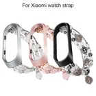 Ремешок на запястье для xiaomi mi band 6 5 4 3, сменный регулируемый браслет с бусинами для смарт-часов