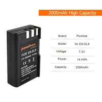 7 2v 2000mah en el9 battery replacement for nikon en el9 en el9a en el9e d40 d40x d60 d5000 d3000 cameras batteries