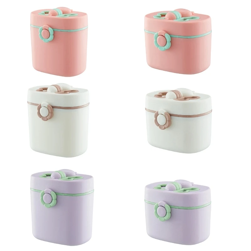 

N80C Portable Formula Rice Dispenser Baby Food Storage Box Container for Baby Snack Cereal Convenient Infant Milk Powder Box
