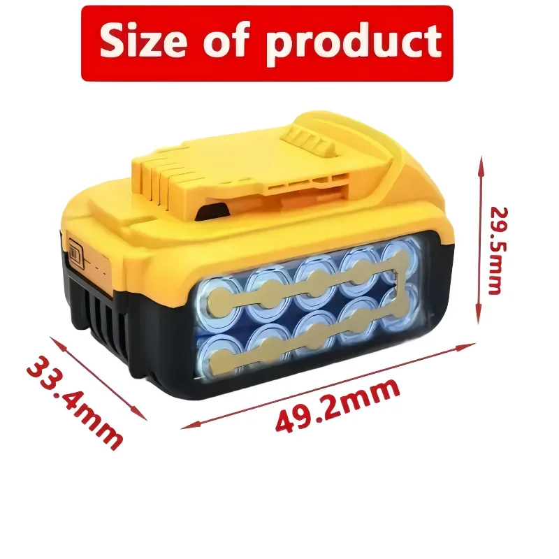 Сменный литий-ионный аккумулятор DCB200 20 В 16 Ач-18 Ач подходит для 18 DCB184 DCB182 DCB180 DCB181 DC