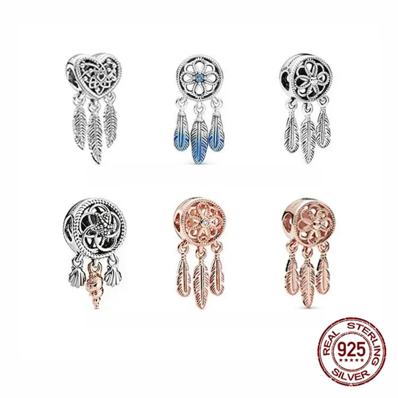 

925 Sterling Silver Color pendant Series Beads DIY Fine Beads Fit Original Charm Bracelet Jewelry