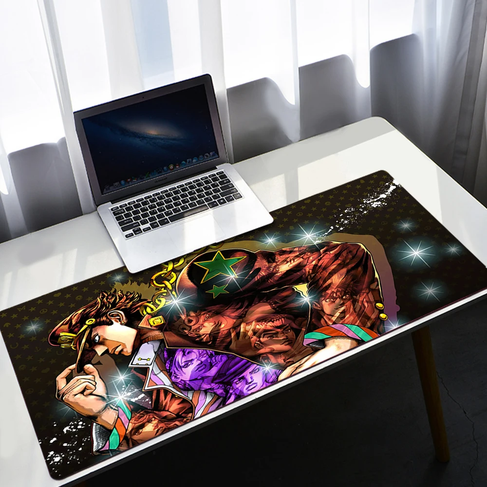 "Jojo Bizarre Adventure Mouse Pad Gaming Accessories Keyboard Rubber Desk Mat Large Joseph