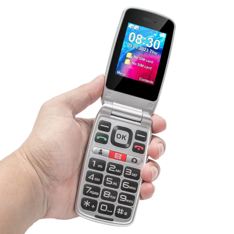 Мобильный телефон-раскладушка V202T с большой кнопкой 4G