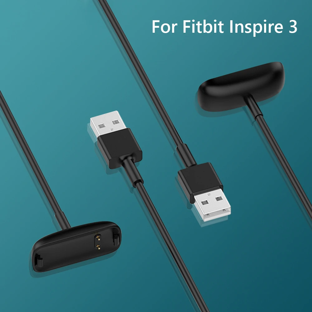 

Зарядный кабель USB 50/100 см, 5 В, 1 А, запасной зарядный кабель-подставка, зарядный док-кабель USB, аксессуары для часов Fitbit Inspire 3