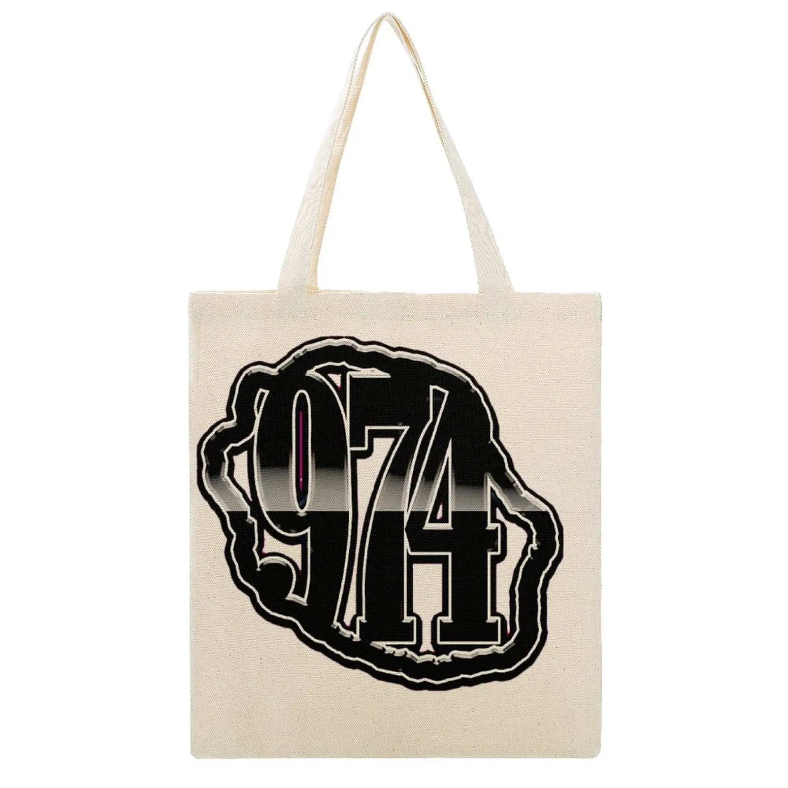 

Canvas Tote Bag Double 974 Ile De La Reunion Canvas Bag Funny Novelty Graphic Knapsack Purse Top Quality