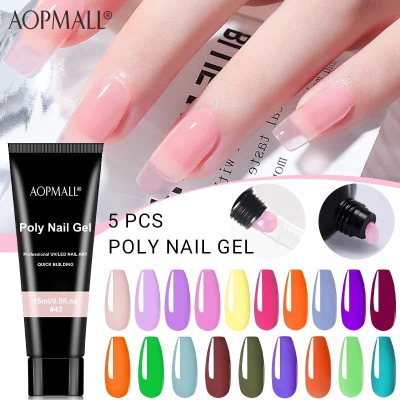 

AOPMALL®5 шт., набор УФ-гелей для наращивания ногтей