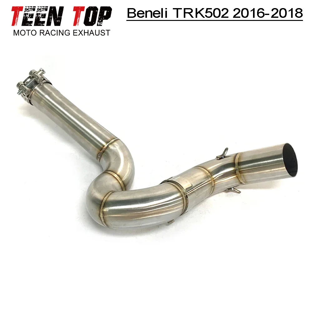 Выхлопная труба для мотоцикла Beneli TRK502 2016 2017 2018 среднее звено 51 мм из нержавеющей