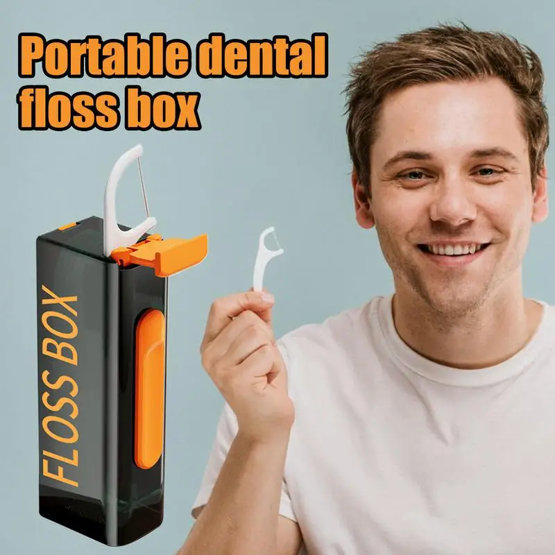 Автоматический выдвижной диспенсер для зубной нити портативный контейнер в