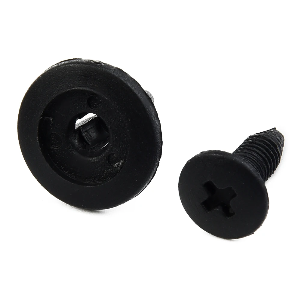 

For Toyota 6mm Dia Hole Screw Rivets Fasteners Car Door Black Bumper Tool