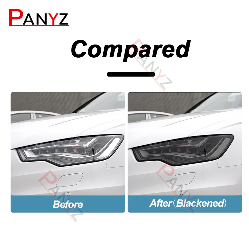 2 шт. защитная пленка для фар автомобиля восстановление прозрачная черная