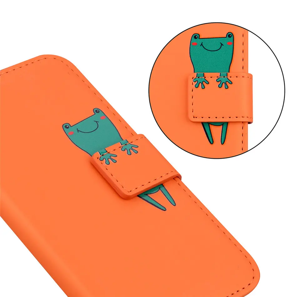 Wallet Case Stand Cute Cover For Apple iphone 13 12 Mini 11 Pro XR X XS Max SE 2020 6 6S 7 8 Plus 5S Card Slot Phone Bags DP22G