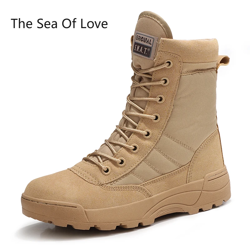 Мужские и женские тактические ботинки армейские военные ботильоны для пустыни
