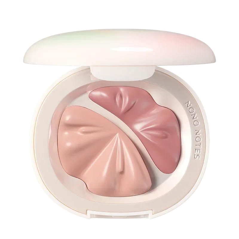 Крем-румяна двухцветная телесная легкая палитра румян для макияжа корейские