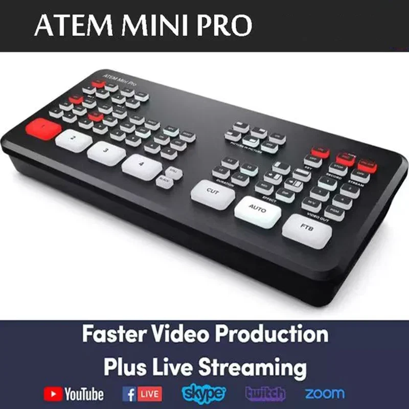 Фото D88 Blackmagic Design ATEM Mini Extreme SWATEMMINICEXT 12 В 8 HD-MI INPUT 2 HD/MI Видеопереключатель Прямая трансляция Аудио №2
