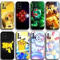 japan anime pok%c3%a9mon phone cases for samsung s20 s21 fe plus ultra s20 lite unisex coque luxury ultra back cover smartphone