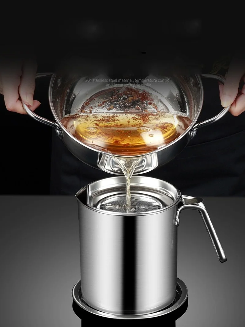 Japanese Deep Frying Pot With a Thermometer And Lid 304 Stainless Steel Kitchen Fried Fries ChickenTempura Fryer Pan 20 24 cm | Дом и сад