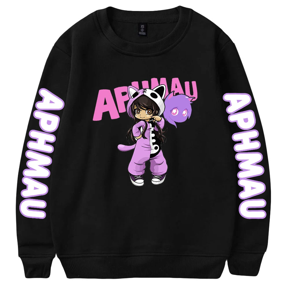 

Kawaii Aphmau Merch Sweatshirt Boy girls Crewneck Long Sleeve Men Women's Outwear Streetwear 90s Youtuber Youthful Clothes tops