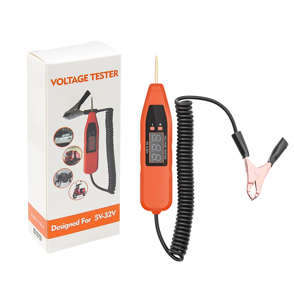 

Auto electrician probe machine car tools electric tester 5V/24V/32V dca voltage detector AC Voltage indicator Check ferramentas