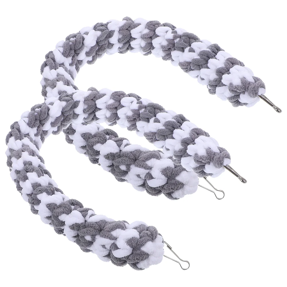 

2 Pcs Parrot Climbing Rope Reptile Vine Bird Perch Standing Toy Decorative Belt Swing Toys Hanging Cotton Stands Parrots