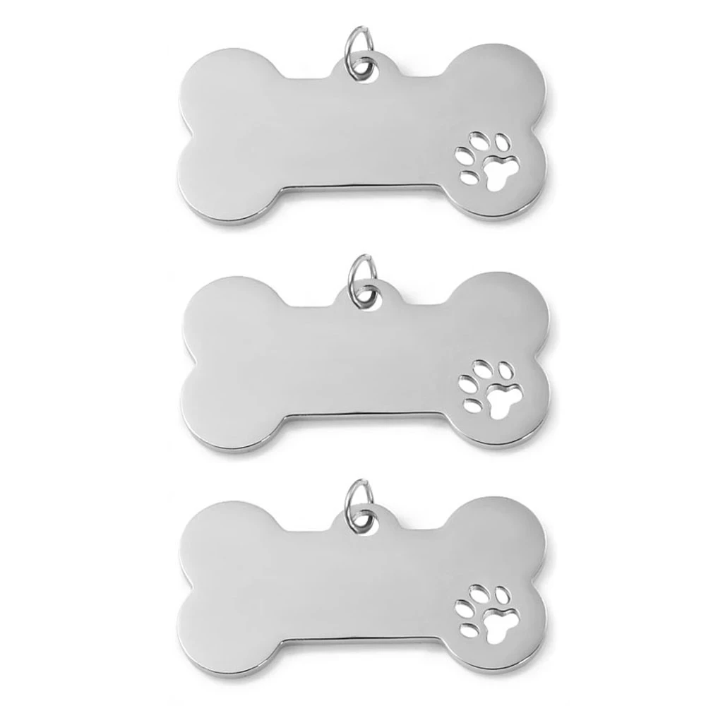 

Personalized Engraving Anti-lost Dog ID Tag Identification Customized Pet Name Puppy Collar Dog Cat Bone Tags Pet Supplies