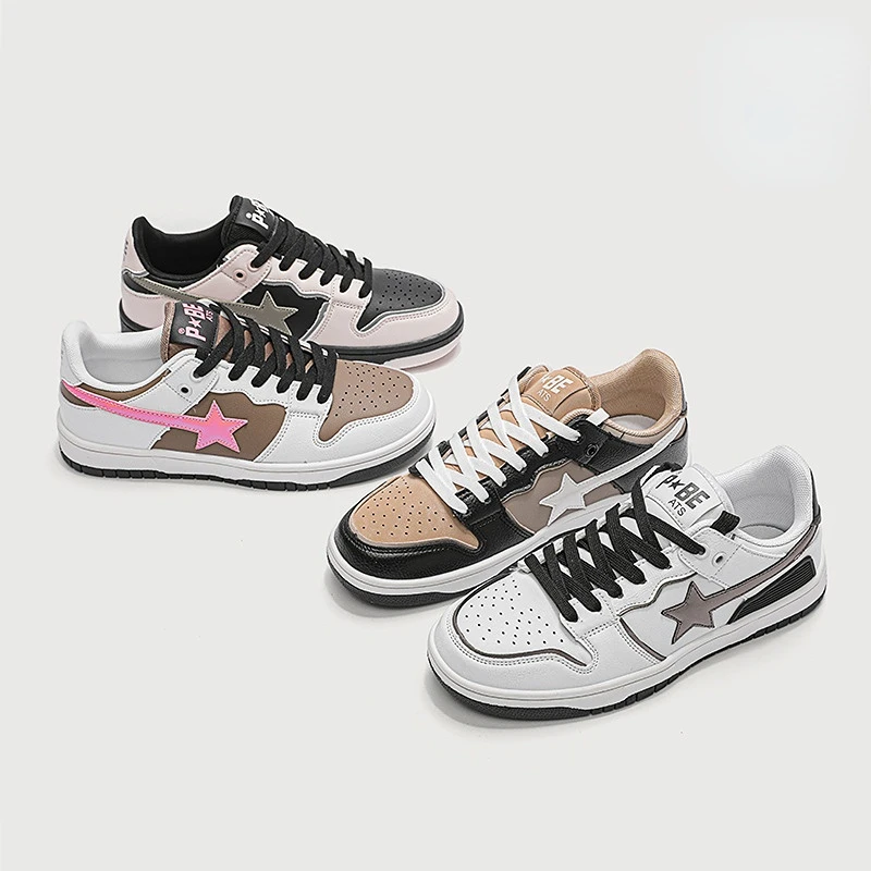 Y2K Women Shoes Fashion Classic Sneakers Multicolor Retro Star Skateboard Shoes men woman Couple Students Outdoor Casual Sport