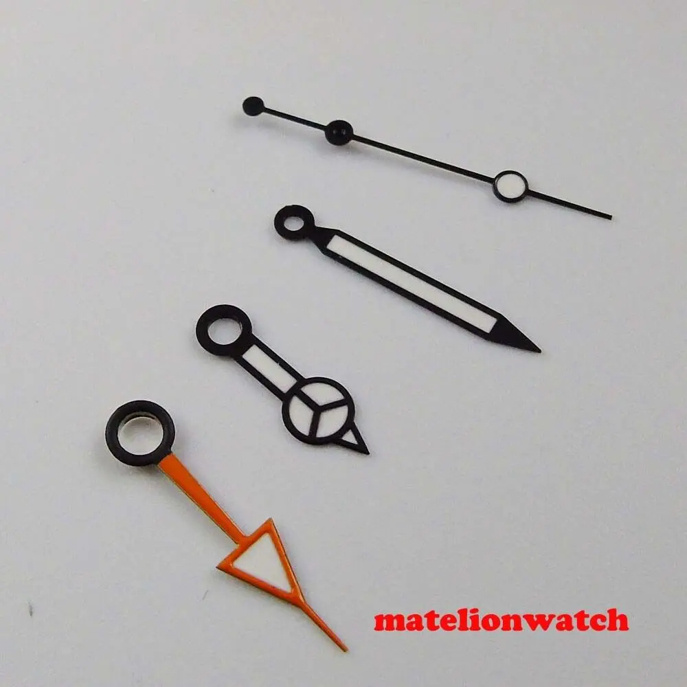 Черные стрелки часов GMT для NH34 NH35 ETA2836 2824 Miyota8215 821A DG2813 3804