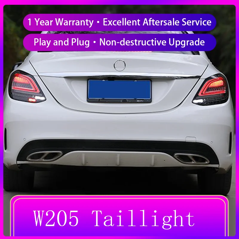 Задний фонарь для Benz W205 C180 C200 C260 C300 2015-2021 2 шт.