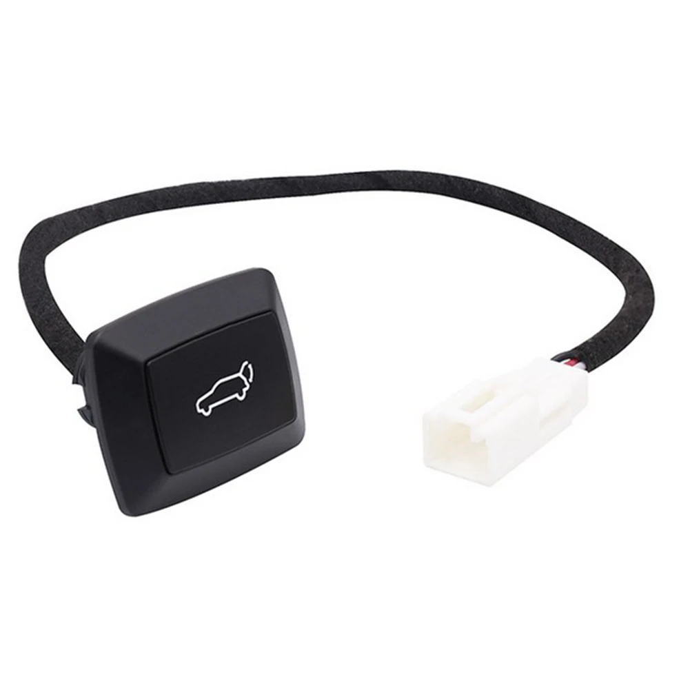 

12V LED Tailgate Rear Trunk Electric Lock Switch Button Red Tail Lamp For Car