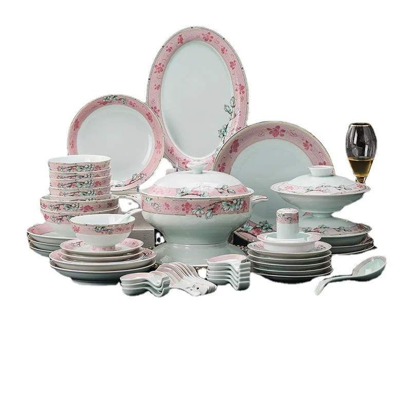 Креативная керамическая тарелка ручная роспись цветочный рельефный Декор