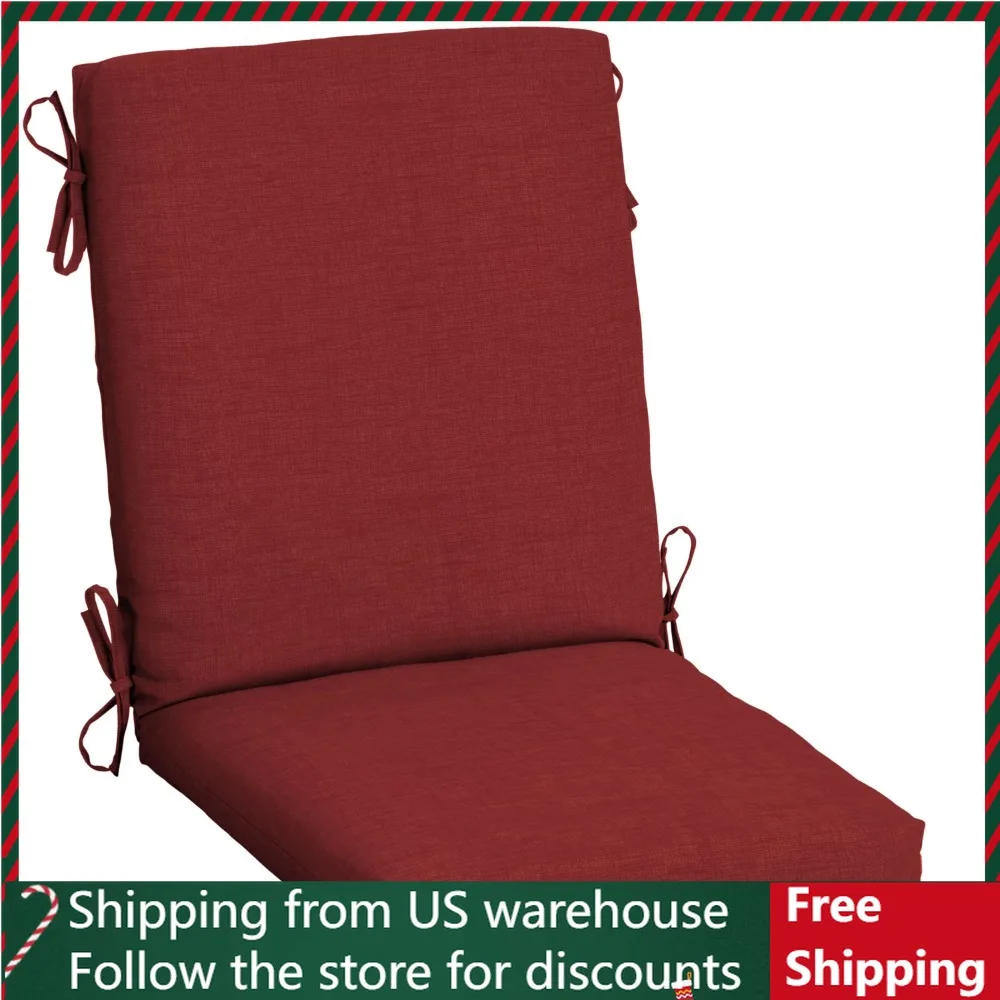 

Outdoor Dining Chair Cushion 20 x 20, Ruby Red Leala