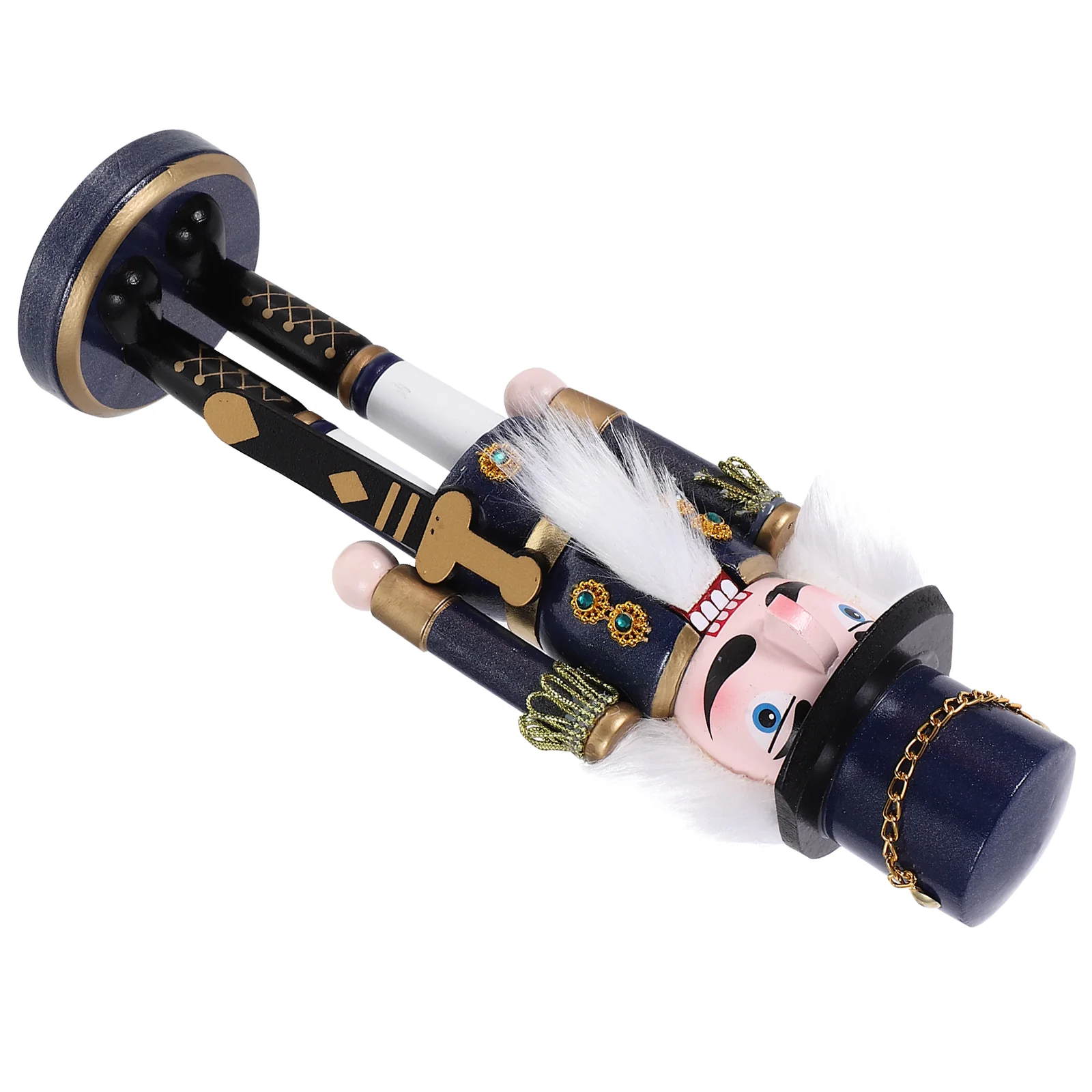 

Nutcracker Christmas Soldier Ornament Tabletop Soldiers Xmas Figure Table Walnut Centerpieces Bookshelf Holiday Statue Wooden