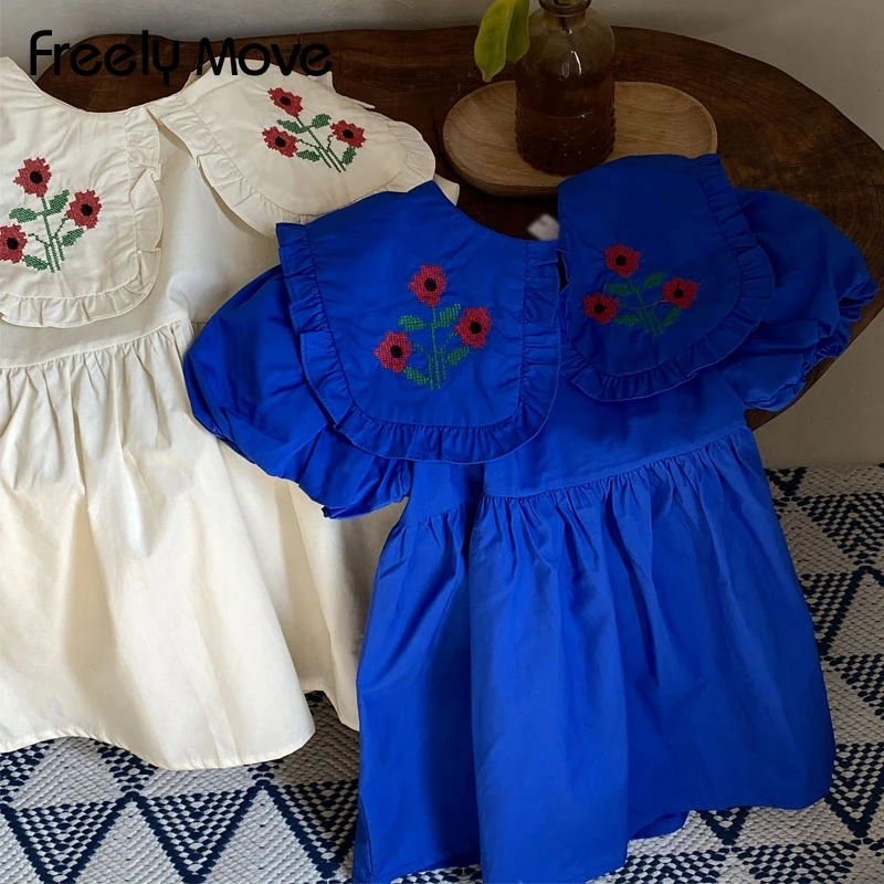 

Freely Move Princess Dress Girls Ruffles Birthday Prom Toddler Baby Kids Elegant Wedding Party Clothes Children Clothing
