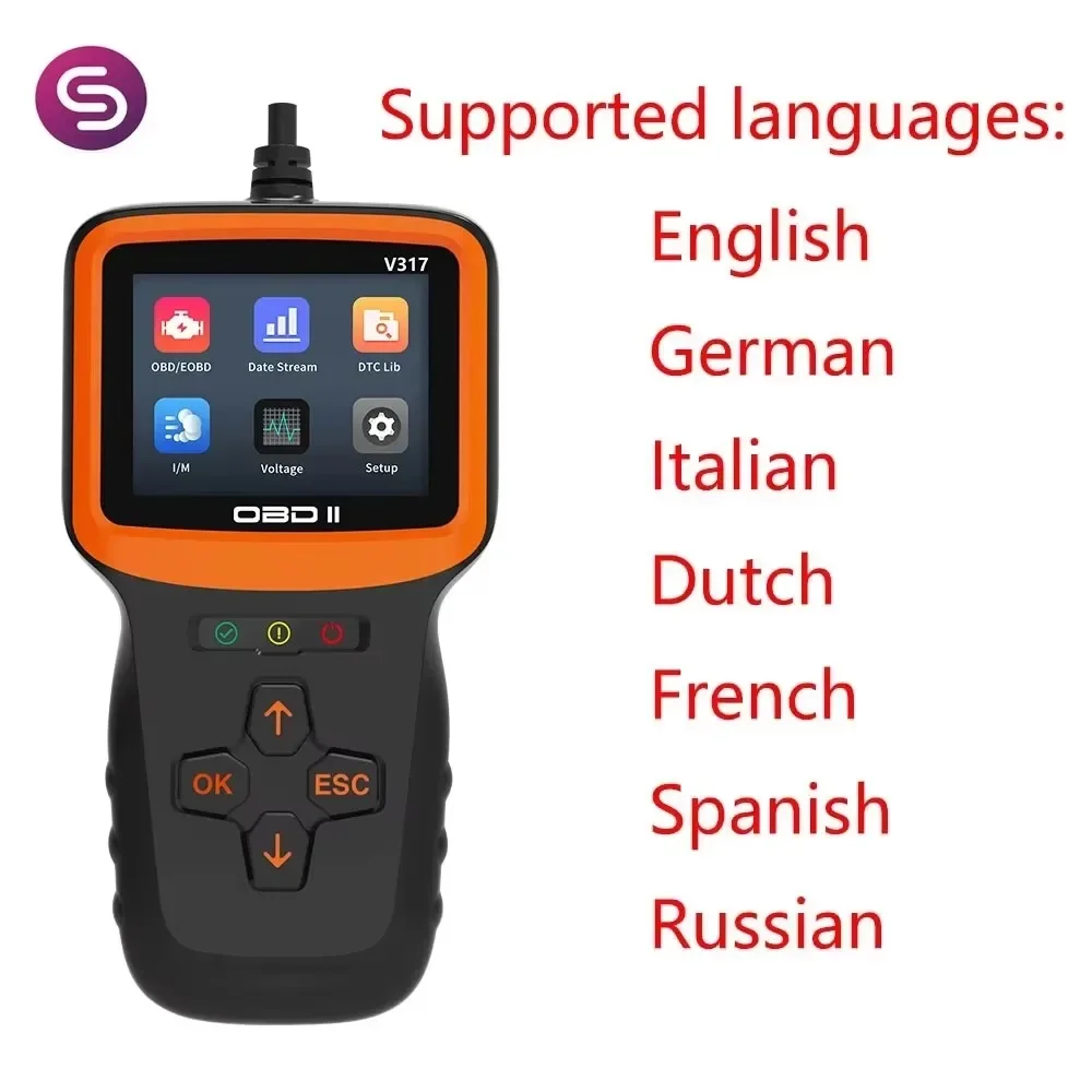 Сканер v317 OBD2 профессиональная система диагностики двигателя бессрочный для