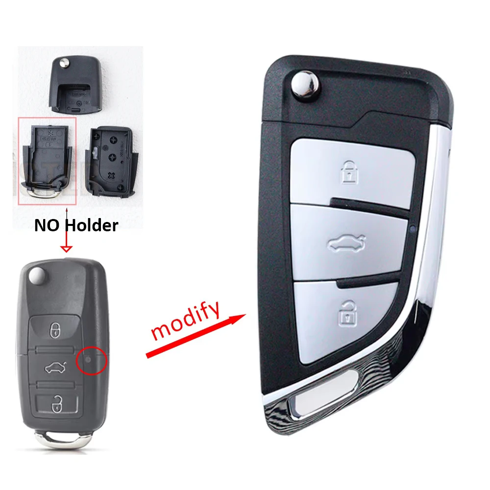 

2 3-кнопочный обновленный автомобильный брелок для ключей, корпус для Volkswagen для Vw Jetta Golf Polo Passat Beetle для Skoda для Seat B5