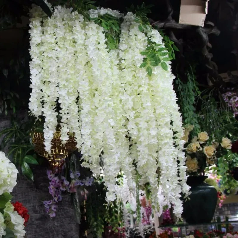 Новая шелковая виноградная лоза Wisteria 165 см искусственная гортензия Wisterias Rattans Sakura