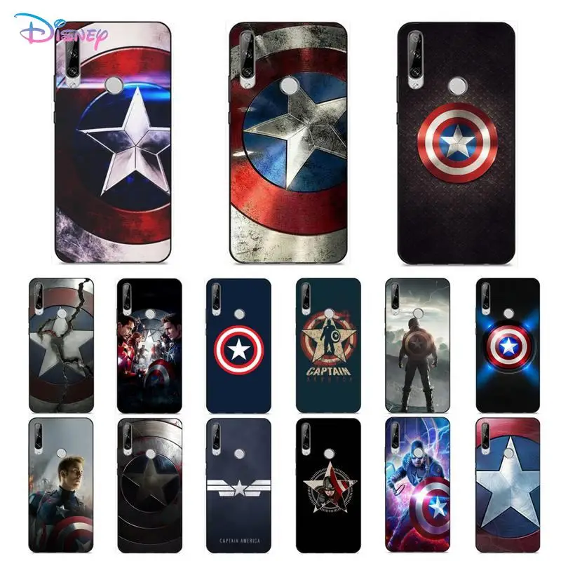 

Disney Captain America Logo Phone Case for Huawei Y 6 9 7 5 8s prime 2019 2018 enjoy 7 plus