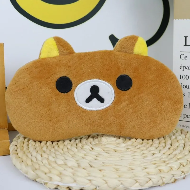 Фото Плюшевая маска для сна Rilakkuma: мультяшная, пушистая, с регулируемым эластичным ремешком, полностью светонепроницаемая, для отдыха и путешествий №2
