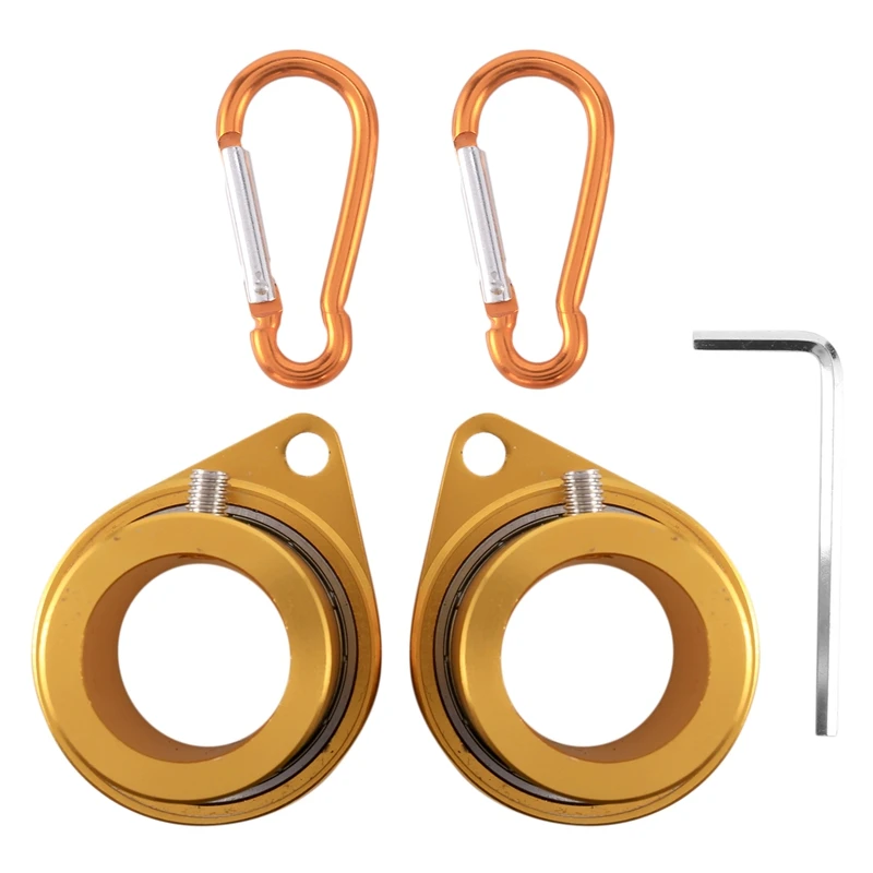 

2 Pcs Flag Pole Rings Anti Wrap Flag Pole Clips Swivels 360 Degree Rotating Flagpole Flag Mounting Rings - 1 Inch