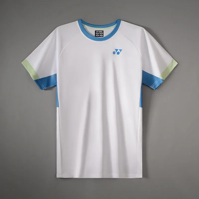 YONEX 2024 новая мужская и женская одежда для бадминтона топы с короткими рукавами