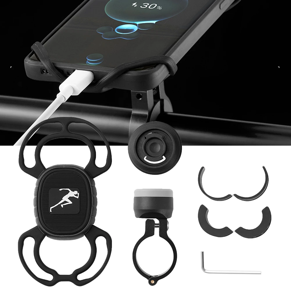 

360° Bicycle Motor Bike Phone Case Mount Holder Bracket Handlebar Mount Clip Electric Scooter MTB Bike Cycling Accessories