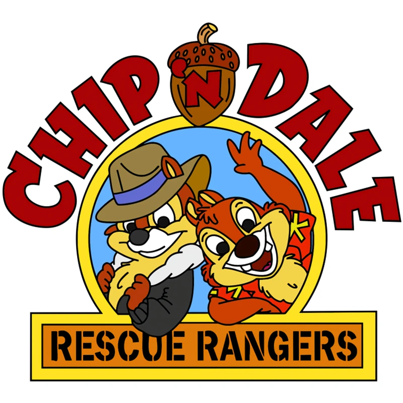 

13/17 CM Chip 'n Dale Rescue Rangers Sticker For Laptop Water Cup Desk Anime Cute Car Stickers Decoration Z48