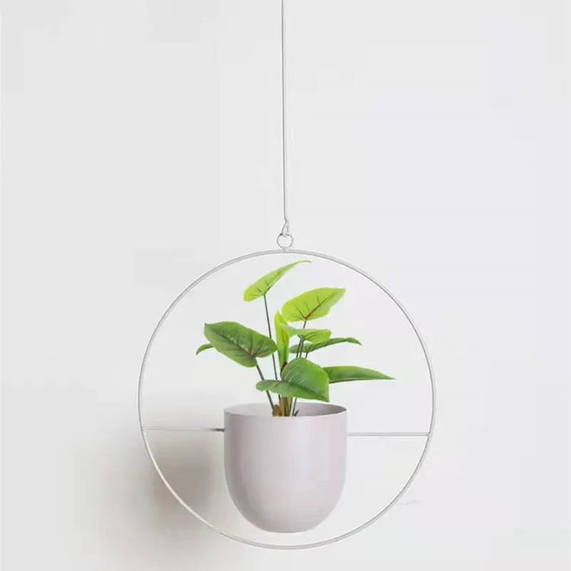 

Металлическая подвесная кастрюля, подвесная цепочка для растений, подвесная корзина для цветов, держатель для растений, модное украшение д...