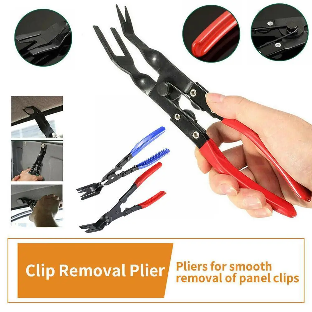 

Car Door Trim Clip Pliers Removal Tool Panel Fascia Tool Remover Snap Snap Pliers Rivet Fastener Plastic Upholstery F0I3