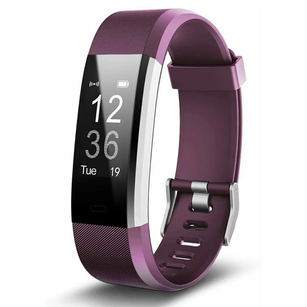 

Умный Bluetooth-браслет ID115 PLUS с монитором сердечного ритма, фитнес-трекер, часы для телефонов IOS и Android